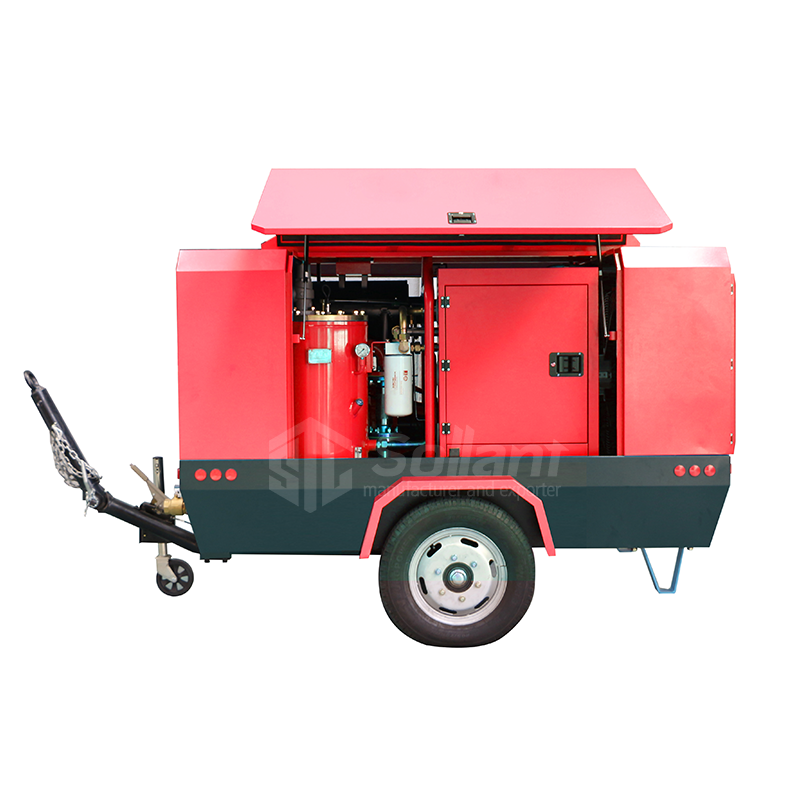 Application of Sollant Diesel Mobile Air Compressor