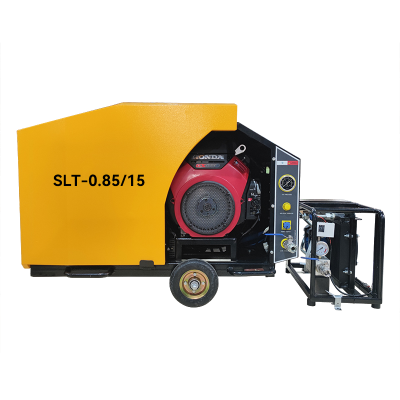 Gasoline mobile air compressor