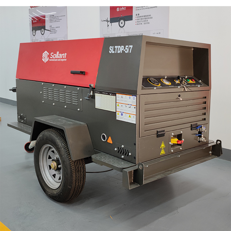 Diesel screw air compressor 